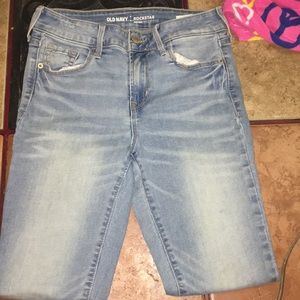 old navy mid rise rockstar jeans NEVER WORN
